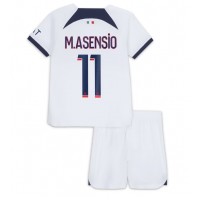 Paris Saint-Germain Marco Asensio #11 Vonkajší Detský futbalový dres 2023-24 Krátky Rukáv (+ trenírky)